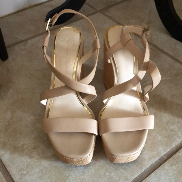 Jessica Simpson Shoes - Sz 10 Nude Wedges